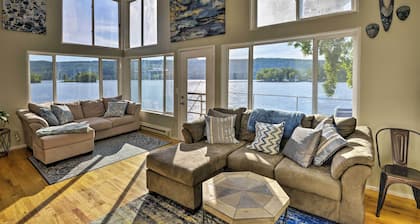 Waterfront Deruyter Home w/ Private Dock!