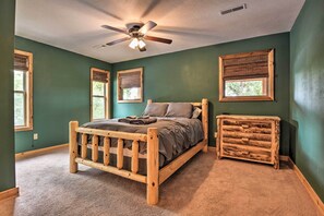 House (4 Bedrooms) | Interior - Spacious Log Cabin w/ Fire Pit & Game Room! (Eureka Springs)