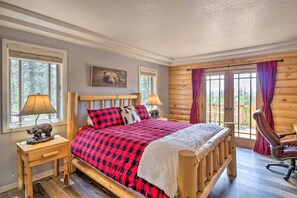 House (4 Bedrooms) | 4 bedrooms, laptop workspace, free cots/infant beds, bed sheets - Jefferson Cabin w/ Fire Pit & Sauna Near Hiking! (Jefferson)