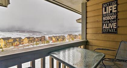 Walk to Ski Lift: Mtn-view Granby Ranch Condo