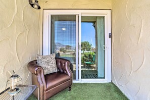 Terrace/patio - Modern Desert Hot Springs Condo w/ Pool Access! (Desert Hot Springs)