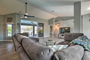 House (3 Bedrooms) | Interior - Private Pool & Canal Views: Home in Cape Coral (Cape Coral)