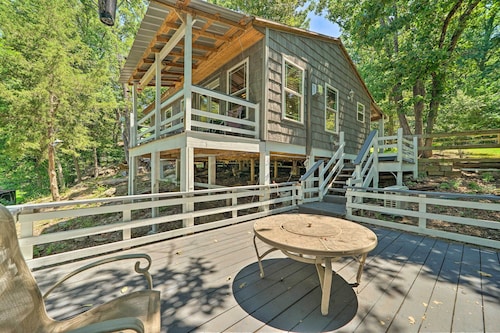 Waterfront Cottage in Fort Towson w/ 2 Decks!