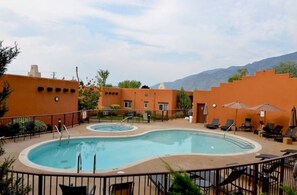 屋外プール、温水プール