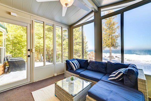 Ocqueoc Family Cabin w/ Sauna on Lake Huron!
