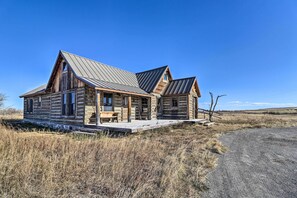 House (3 Bedrooms) | Front of property - Rustic & Rural Cabin in Dupuyer on Open 14 Acres! (Dupuyer)