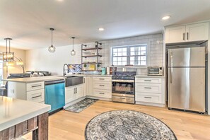 Microwave, oven, stovetop, dishwasher