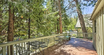 Half-mi to Shaver Lake: Cabin w/ Wraparound Deck