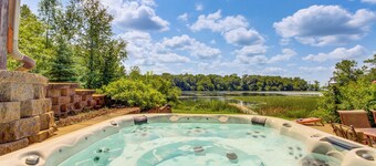 Private Lakefront Retreat w/ Hot Tub, Deck & Views