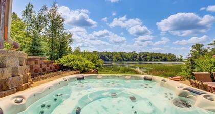 Private Lakefront Retreat w/ Hot Tub, Deck & Views