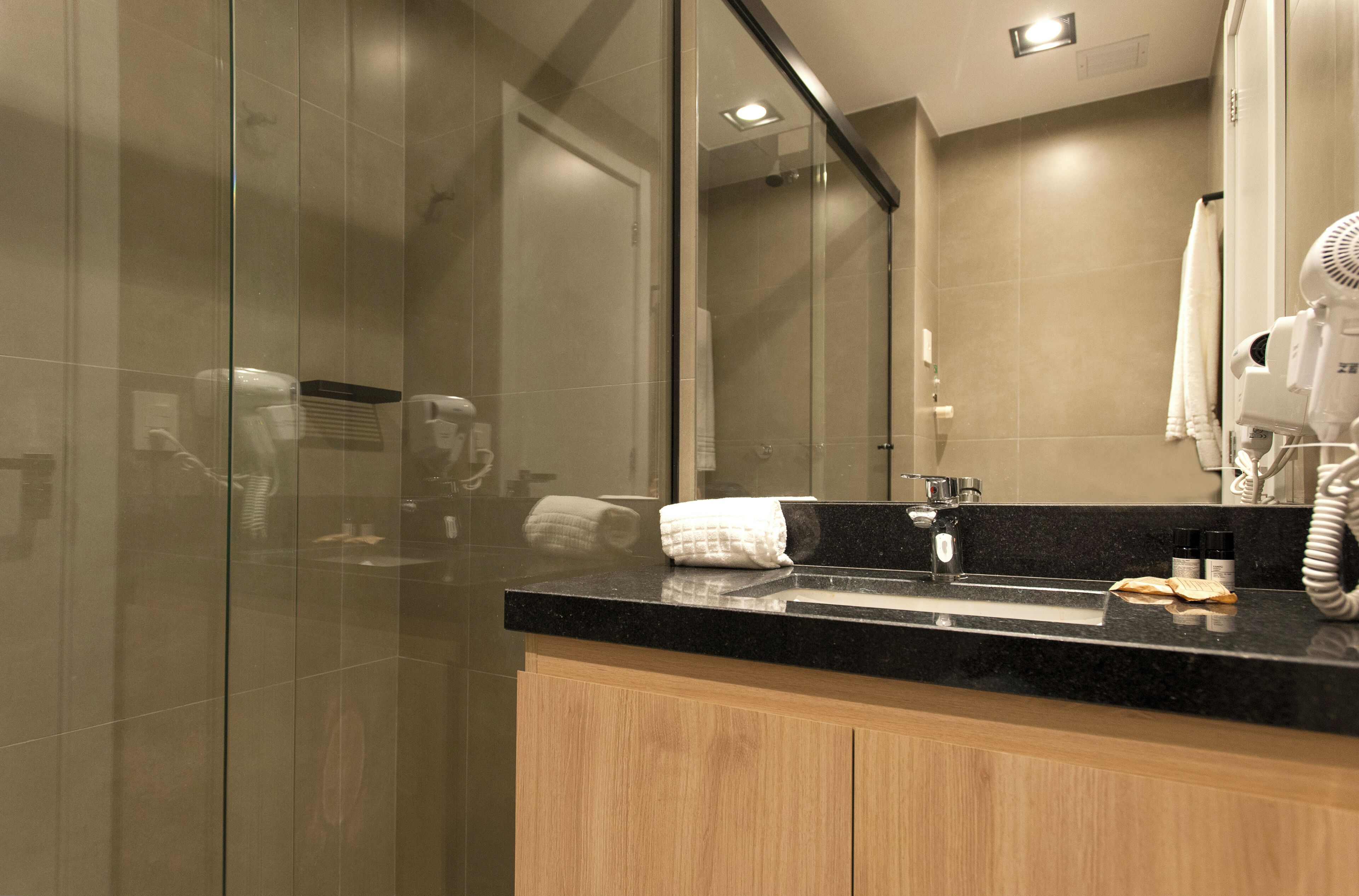 studio, 1 double bed | bathroom | shower, hair dryer, towels, soap