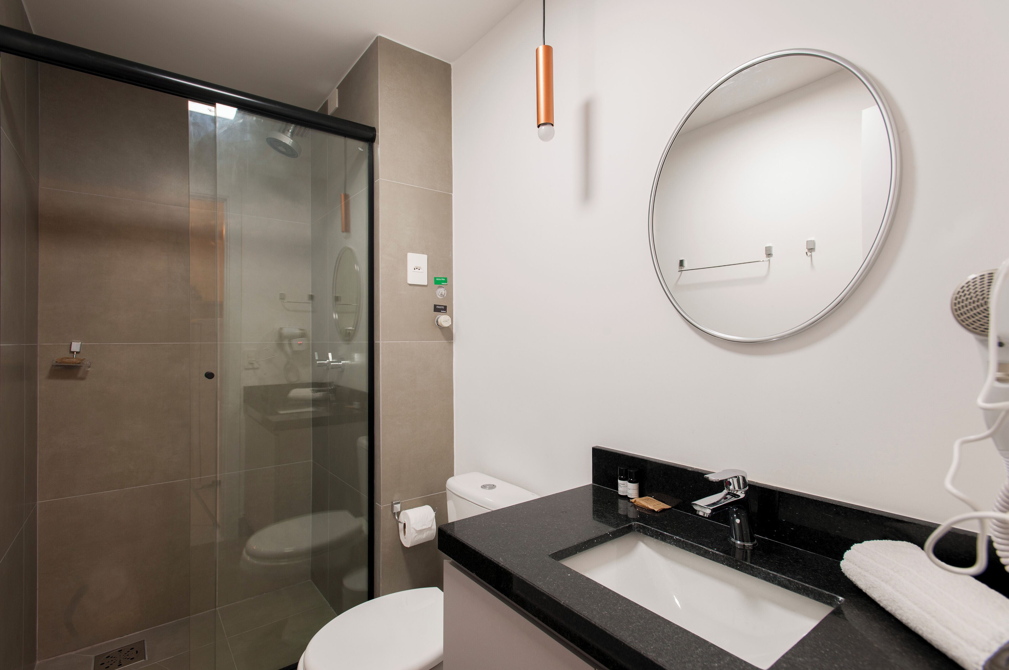 superior studio, 1 double bed | bathroom | shower, hair dryer, towels, soap