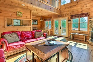 House (3 Bedrooms) | Interior - Bryson City Cabin Rental w/ Views & Hot Tub (Bryson City)