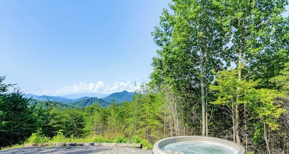 Bryson City Cabin Rental w/ Views & Hot Tub