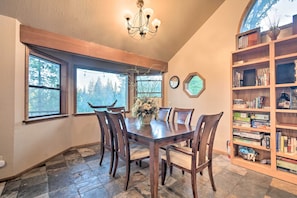 House (3 Bedrooms) | Interior - Deck + Grill: Mtn Haven in Stanislaus Nat'l Forest (Arnold)