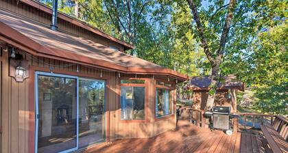 Deck + Grill: Mtn Haven in Stanislaus Nat'l Forest