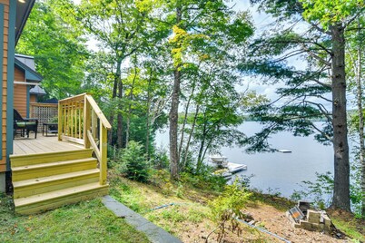 Beautiful Embden Pond Cabin w/ Dock & Kayaks!