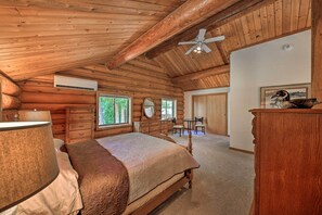 House (3 Bedrooms) | Interior - Large Cabin w/ Fire Pit + Grill on 34 Acres! (Sagle)