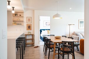 Condo | Private kitchen | Full-size fridge, microwave, oven, stovetop