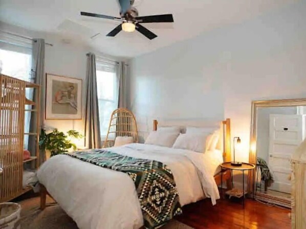 4 dormitorios, escritorio, tabla de planchar con plancha y wifi gratis