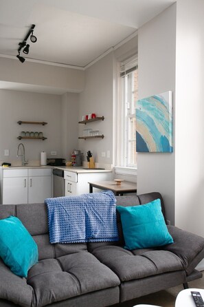 Smart TV, Netflix, streaming services, computer monitors - Cozy 1br- mins to UAB Hospital + Remote Workspace (Birmingham)