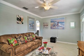 House (3 Bedrooms) | Interior - Bayside Pad w/ Pool Access & Dock: 1/2 Mi to Beach (Indian Rocks Beach)