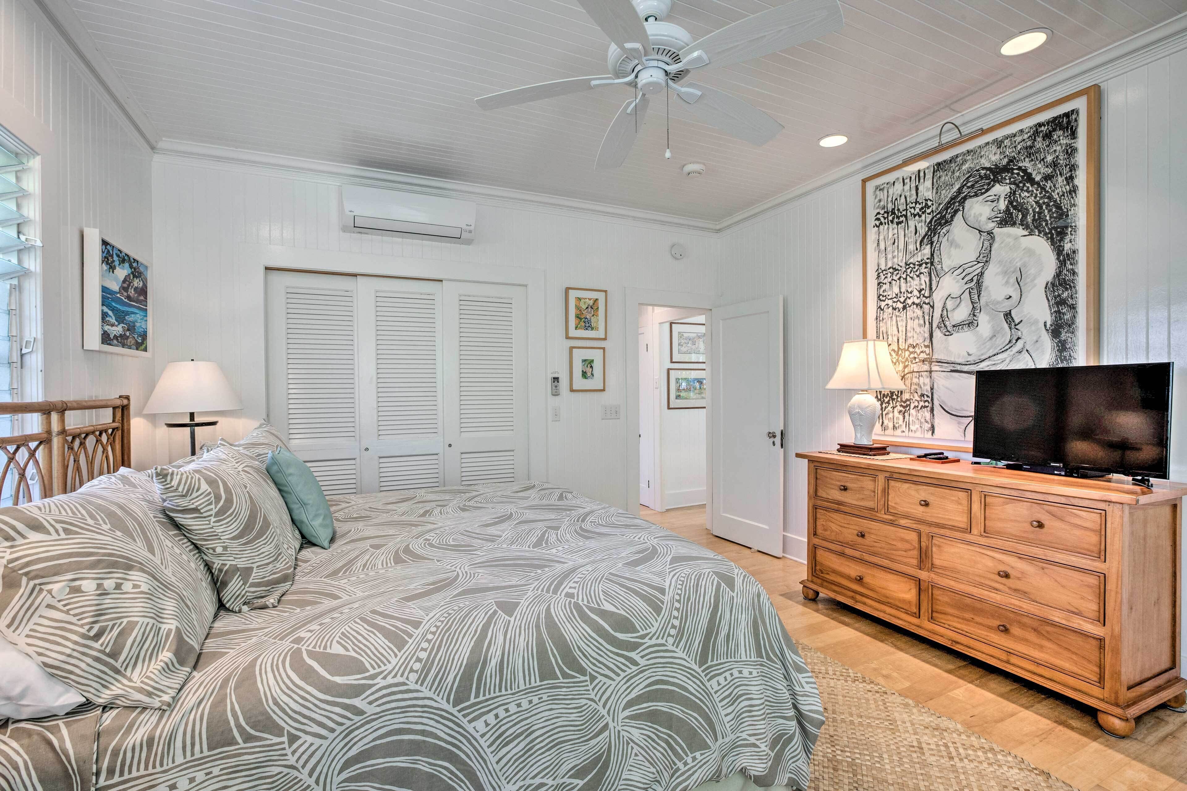 3 bedrooms, iron/ironing board, bed sheets