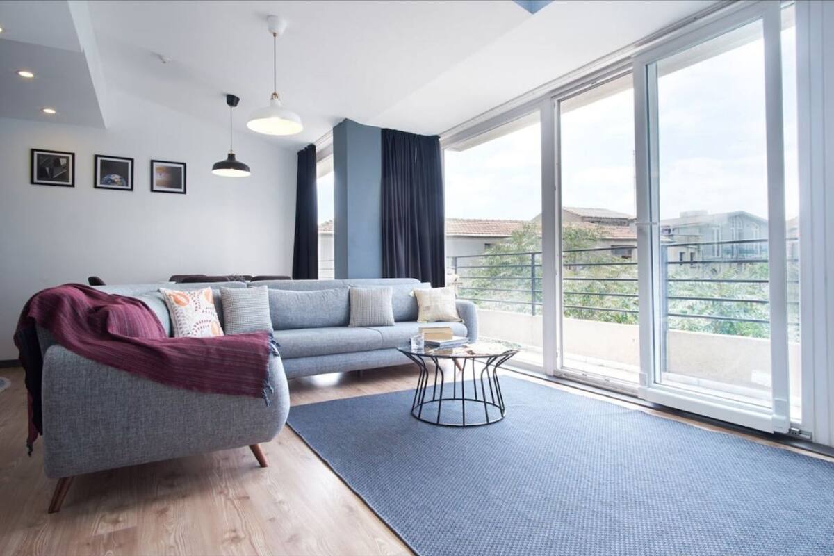 Family Apartment | 1 bedroom, desk, laptop workspace, blackout curtains