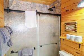 Towels, soap, toilet paper