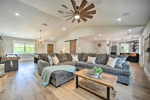 House (3 Bedrooms) | Front of property - Gorgeous Cabin w/ Pergolas, Walk to River! (Canyon Lake)