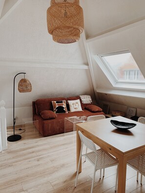 Living area - Cosy T2 near market and beach in a quiet area (Le touquet paris plage)