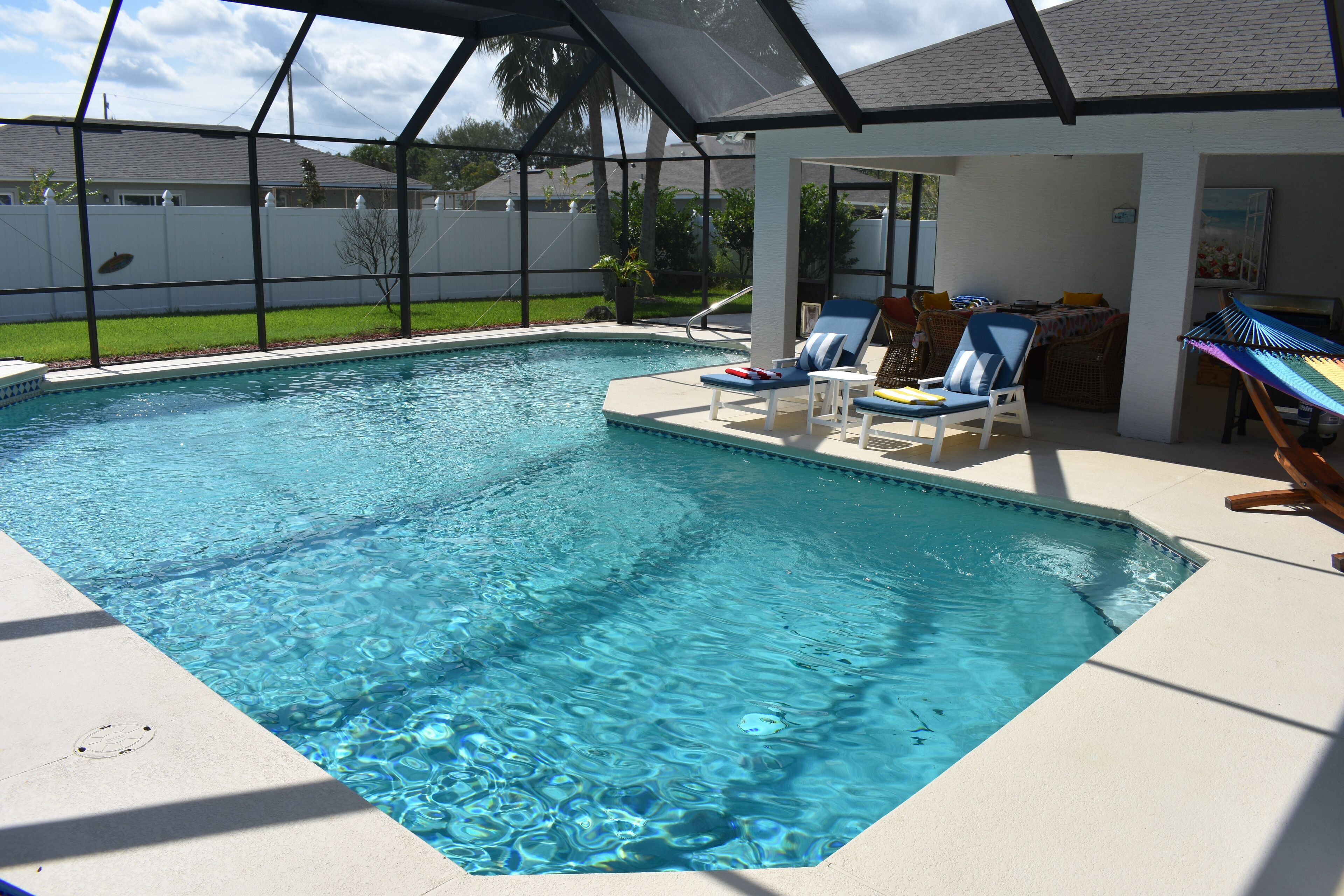 Oasis with solar heated saltwater pool near St. Augustine & Daytona