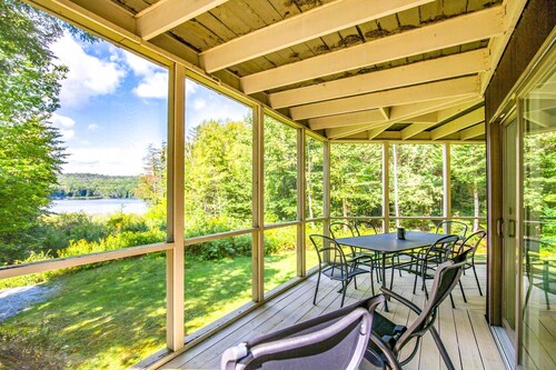 Lakefront Otis Home w/ Stunning Views & Boats!