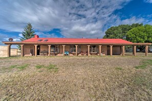 Front of property - Rustic Ranch Retreat w/ Yard: 16 Mi to Ski Apache! (Ruidoso)