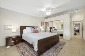 2 bedrooms, bed sheets
