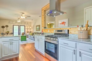 House (3 Bedrooms) | Interior - Bayou La Batre Stilted House on Snake Bayou! (Bayou La Batre)