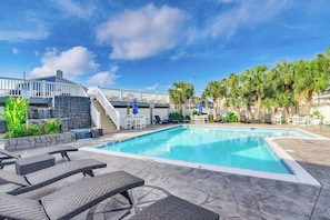 Interior - Balcony & Pool Access: Condo in Galveston! (Galveston)