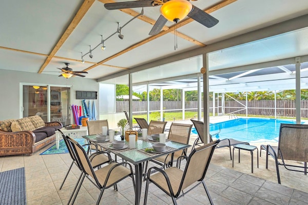 'Tropical Landing' Stuart Home W/ Pool + Grill! - Stuart, FL