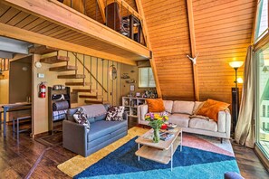 House (2 Bedrooms) | Interior - Running Springs A-frame w/ Deck & Mtn Views! (Running Springs)