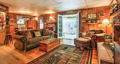 Pet-friendly Cabin w/ Fire Pit, BBQ & Great Deck!