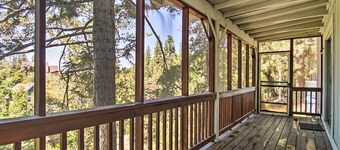 กระท่อมที่ Lake Arrowhead: สวนที่อุดมสมบูรณ์ ~ 5 ไมล์ถึงหมู่บ้าน