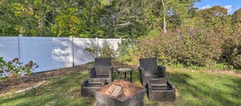 Fire Pit, Spacious Yard: Hyannis Vacation Rental