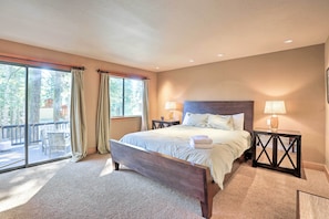 House (6 Bedrooms) | 6 bedrooms, iron/ironing board, free cribs/infant beds, bed sheets - North Lake Tahoe Cabin: 4 Mi to the Beach! (Tahoe Vista)