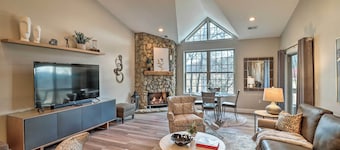 Indoor Pool & Golf Course Views: Lake Lure Condo!