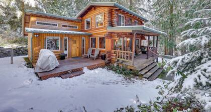 Rustic Sequim Cabin w/ Fire Pit & Forested Views!