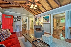 Interior - Redwoods Cabin w/ Hot Tub: Walk to Russian River! (Guerneville)