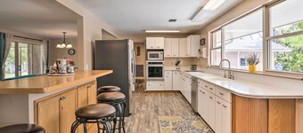 Riverfront Family Home: Yard, Orchard, Dock!
