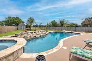 House (3 Bedrooms) | Interior - Hot Tub, Pool, & Fire Pit: Gorgeous Hutto Home (Hutto)