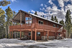 House (4 Bedrooms) | Front of property - 24-0107 16-acre Fairplay Cabin w/ Mountain Views! (Fairplay)