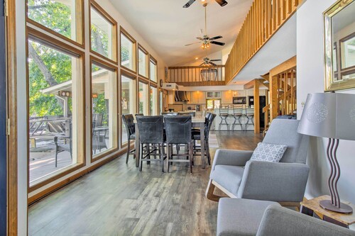 Private Fire Pit & Dock: Lakefront Missouri Home